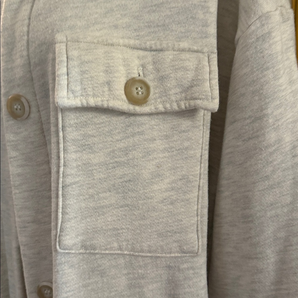 Electric & Rose Heathered Gray Fleece Jacket. Large. Gently worn. - Picture 4 of 8
